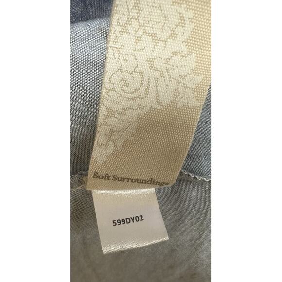 Soft Surroundings Delphinium Long Maxi Dress NWT Size M Blue White - Picture 5 of 9